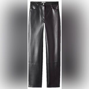 Wilfred Black Leather Pants
